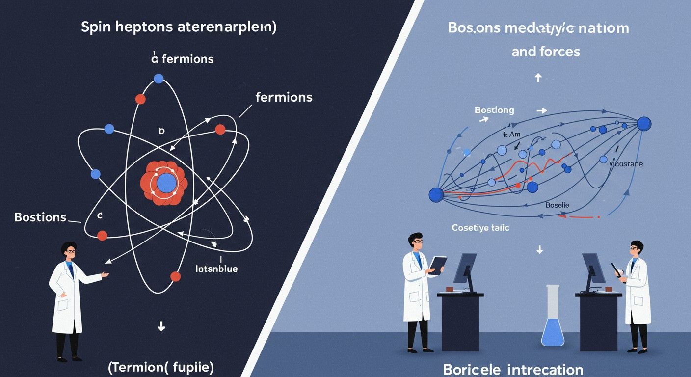 A fermionok és bozonok spinje határozza meg viselkedésüket.