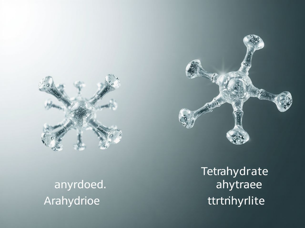 A tetrahidrát kristályvíz négy vízmolekulát tartalmaz.