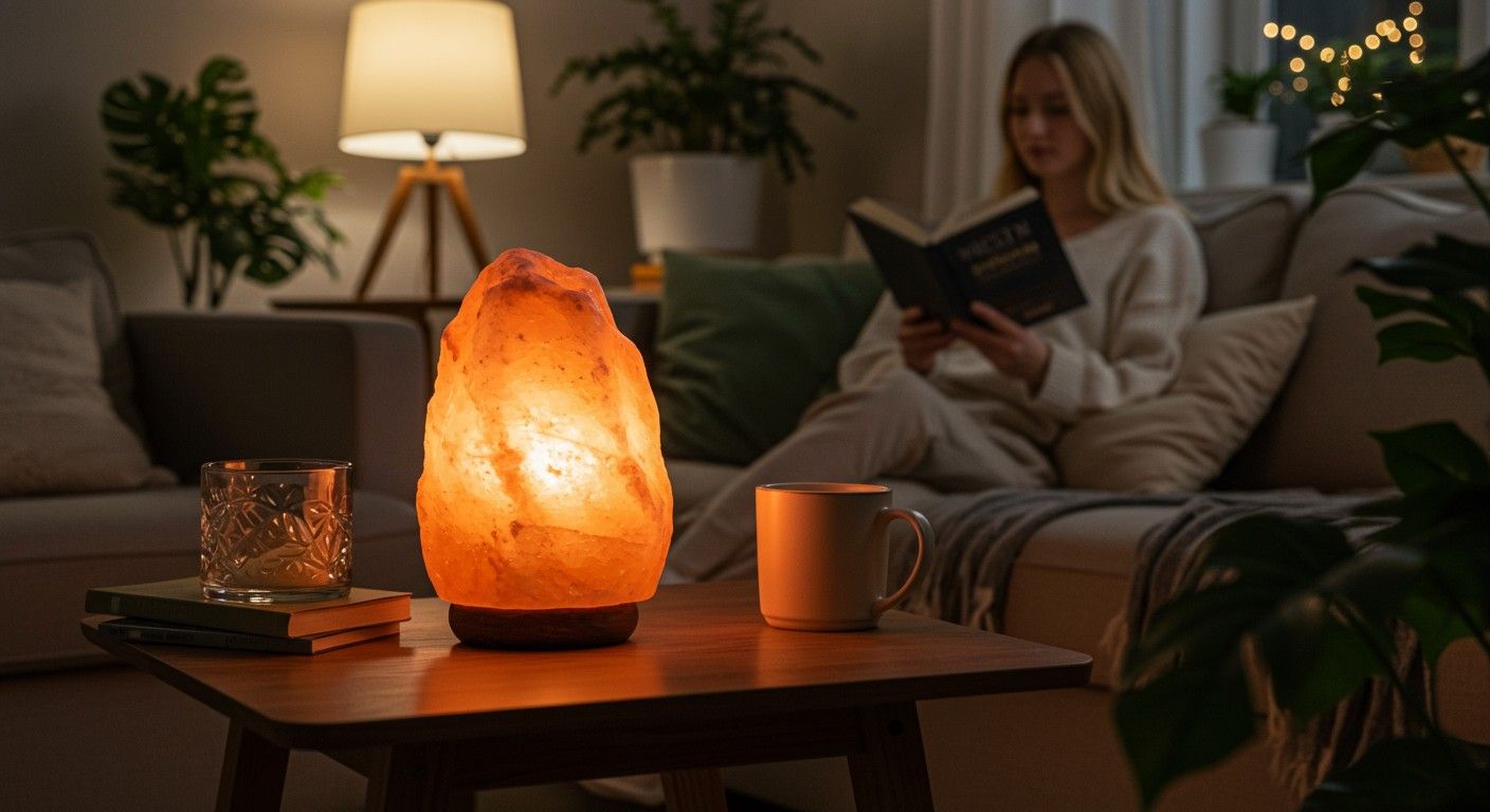 A sólámpa relaxáló hangulatot teremt a lakásban.