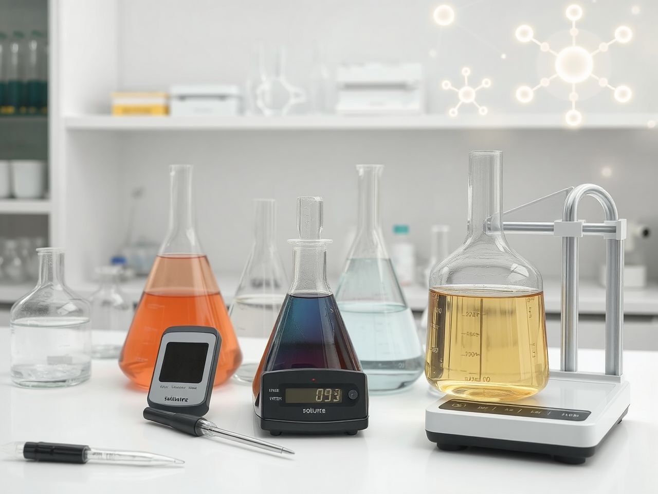 NMR spektroszkópia precíz szolvatációs kölcsönhatások mérésére alkalmas.