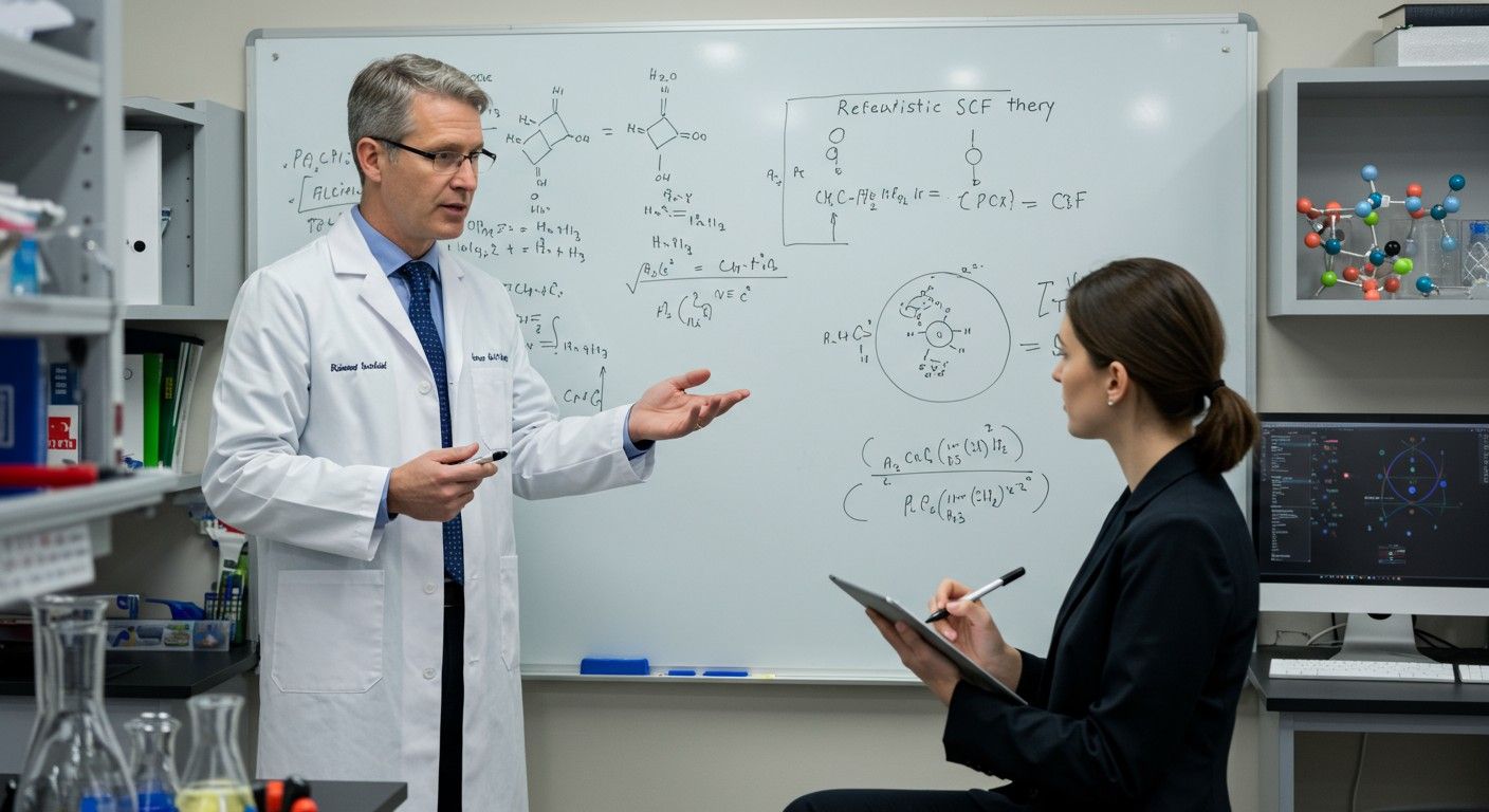 A relativisztikus SCF elmélet kulcsszerepet játszik a kvantumkémiai számításokban.