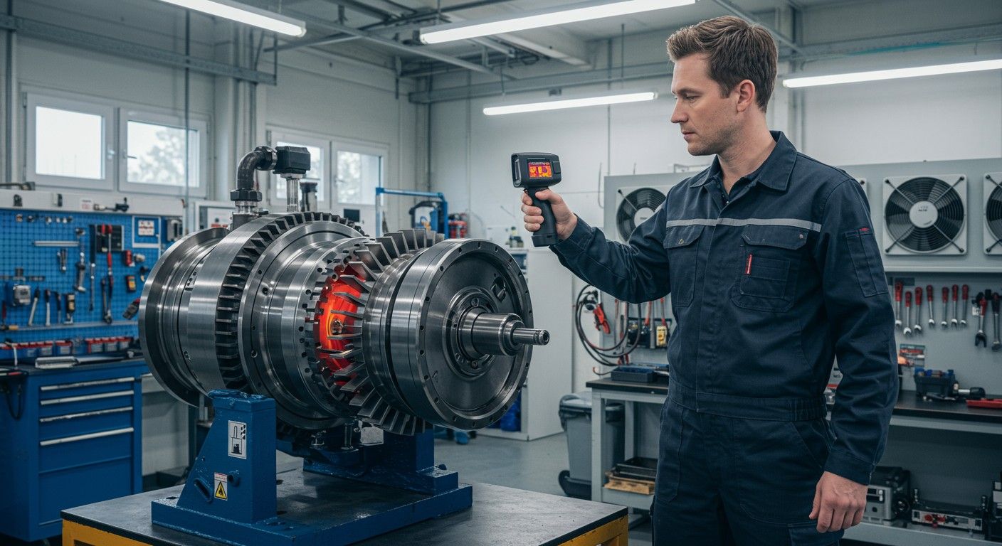 A rotorok hűtése elengedhetetlen a hosszú élettartamhoz.