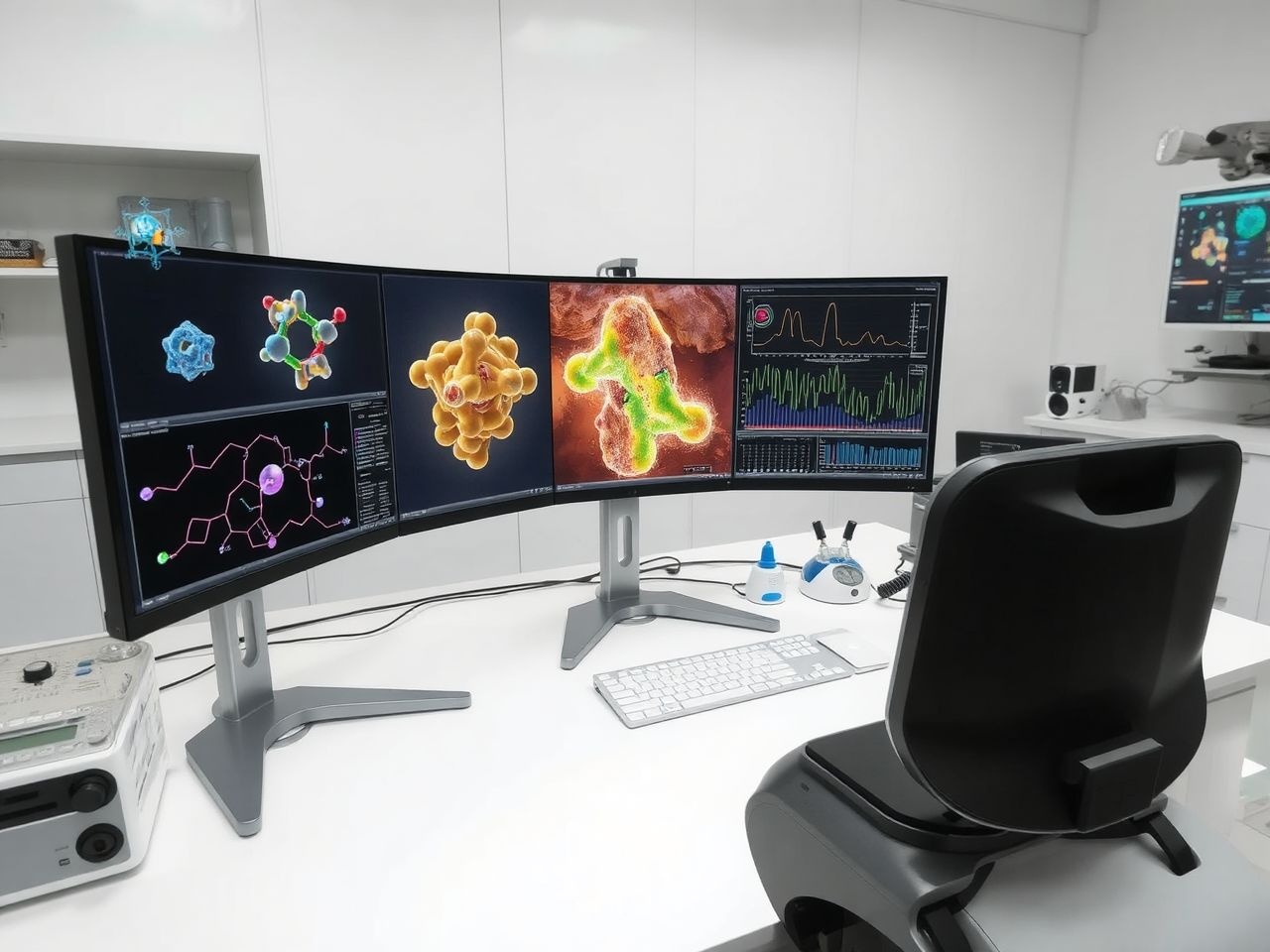 A kvantumkémiai szoftverek modellezik az atomok kölcsönhatását.