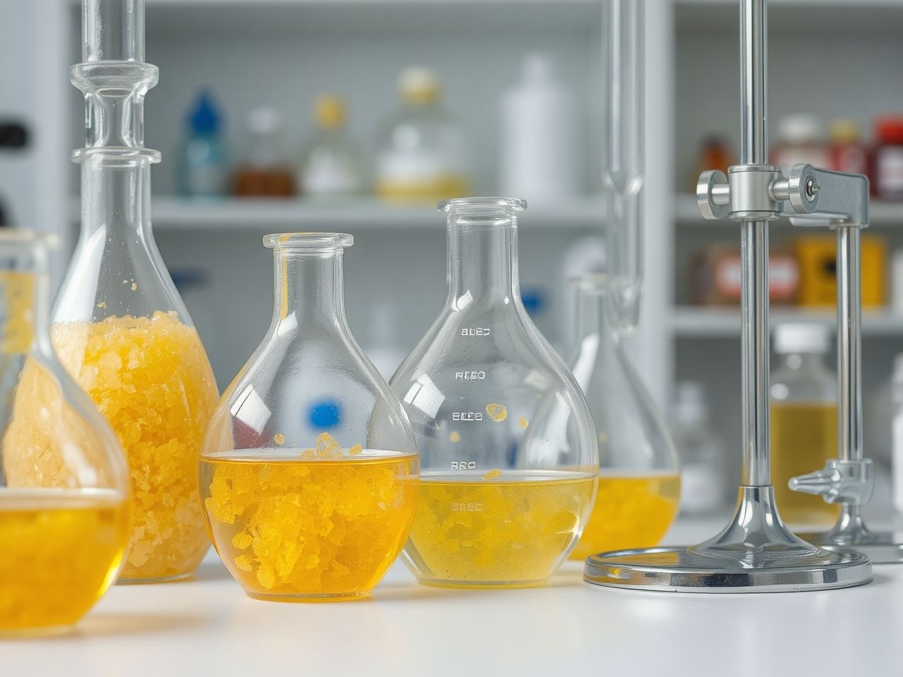 A trinitro-benzol szintézise fokozott óvatosság mellett történik.