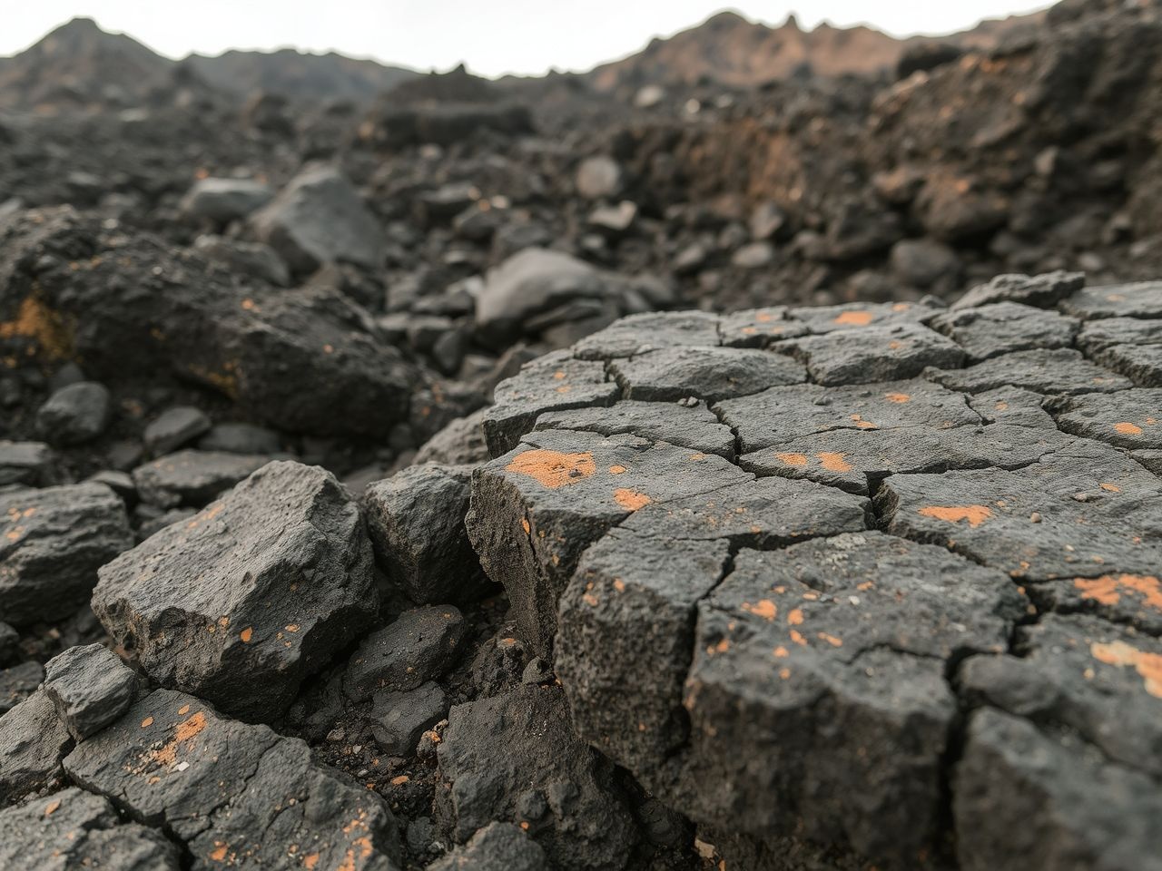 A vulkáni utóműködés szilárd maradványai geotermikus átalakulást jeleznek.