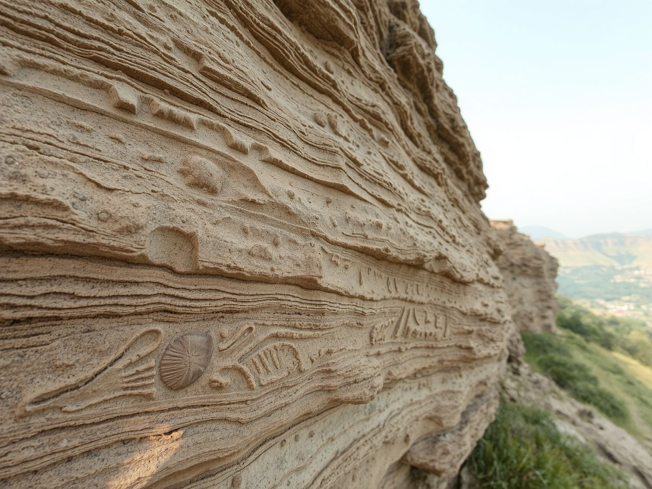 Az új-paleozoikum rétegeiben ritka trilobita- és korallmaradványok találhatók.