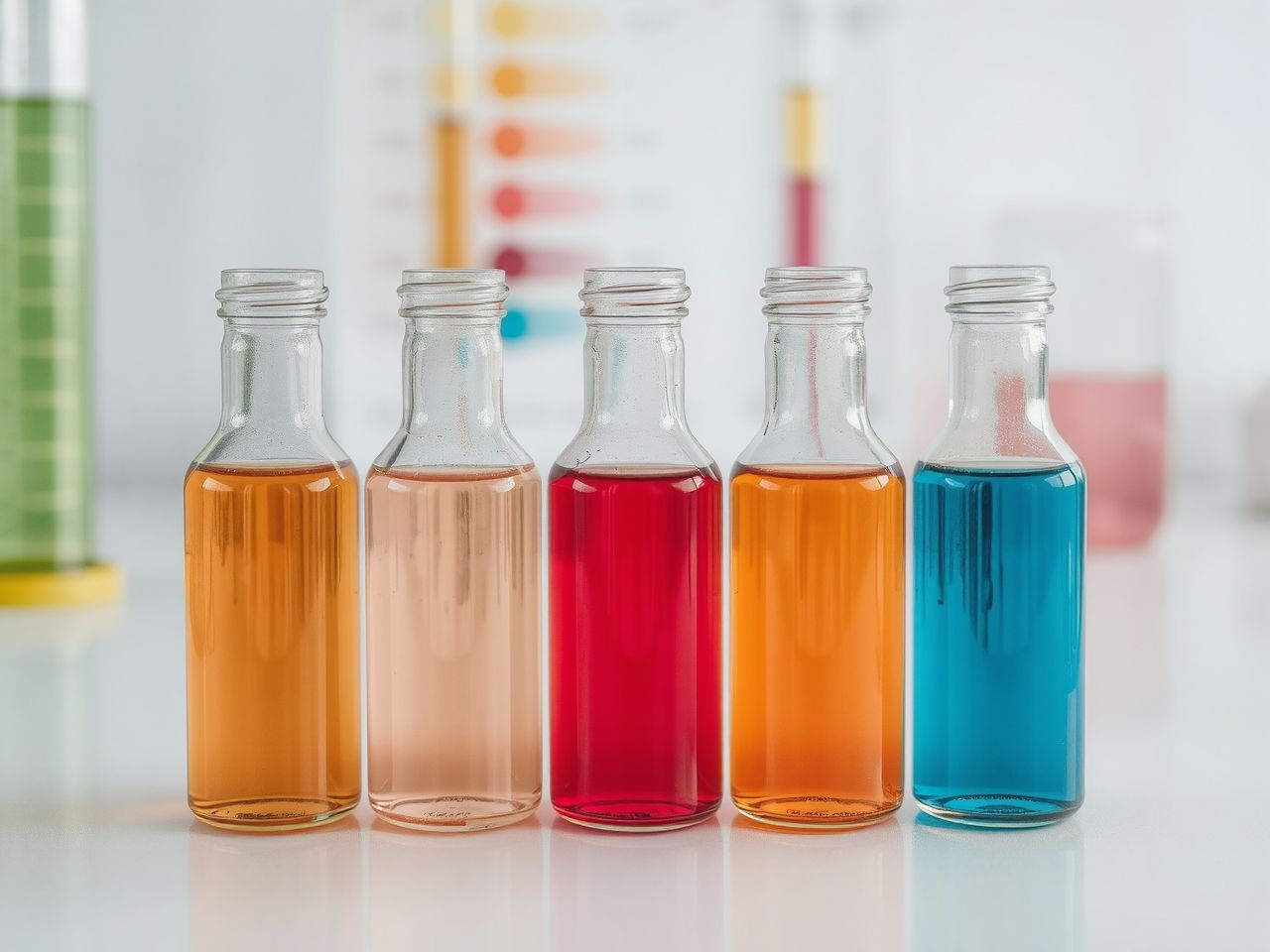 Az univerzál indikátor több pH-érzékeny festék szinergiája.