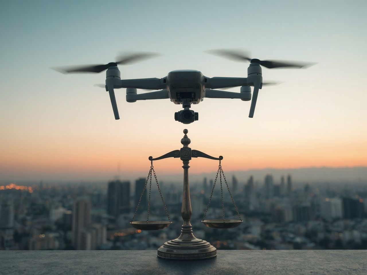 A drónok használata új jogi és etikai kérdéseket vet fel.