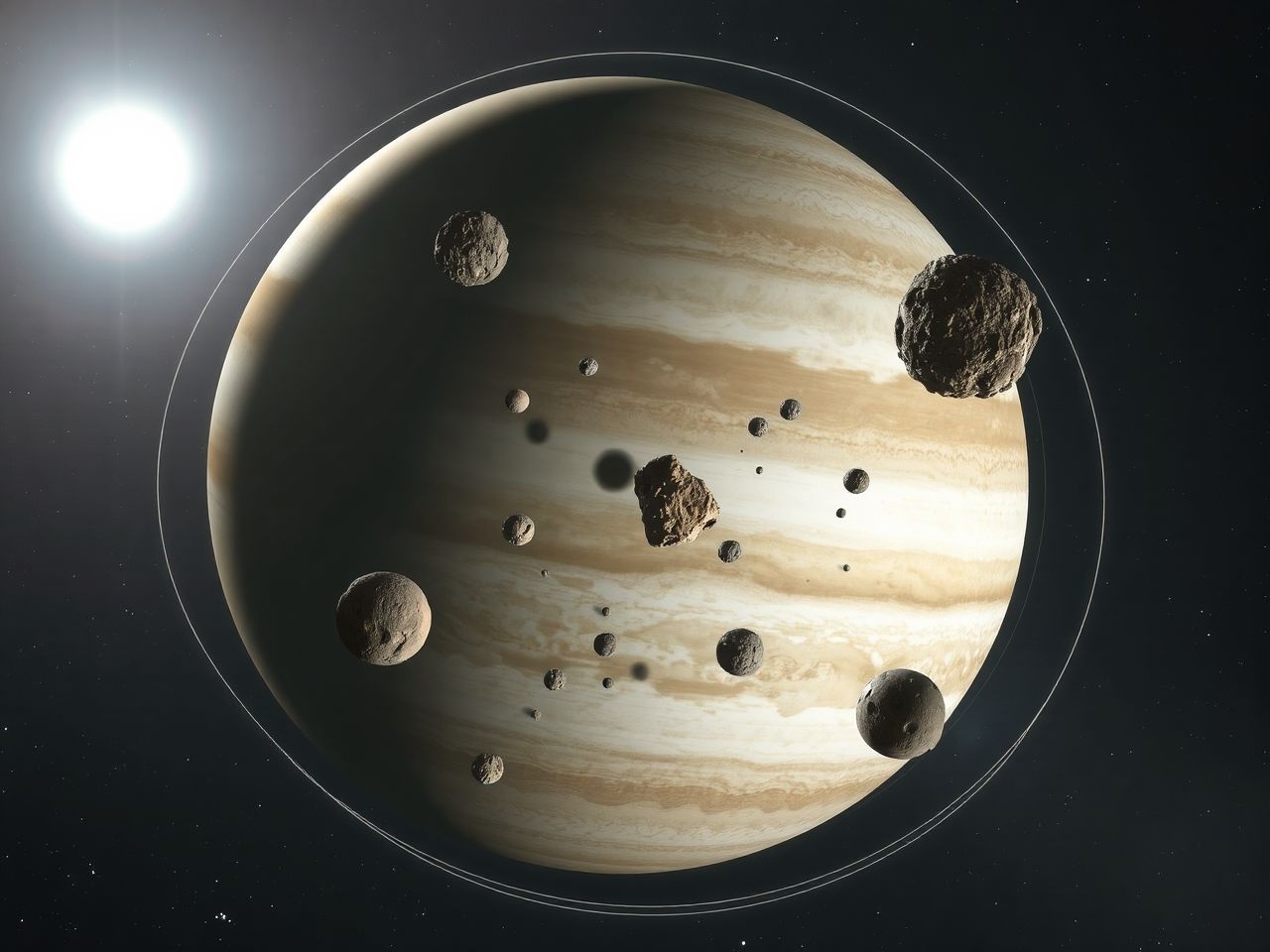 Más bolygók trójaijai ritkábban, de egzotikusan keringenek.