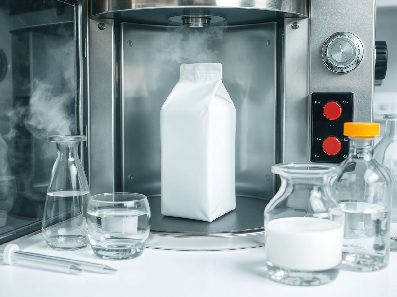 A hőkezelés elpusztítja a mikrobákat, így tartósítja a tejet.