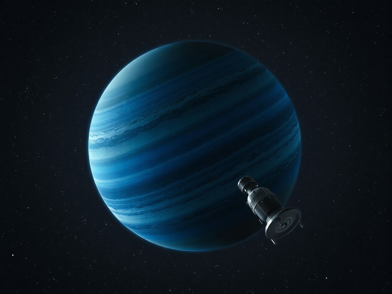 A Neptunusz mágneses tere tengelyével 47°-ban eltér.