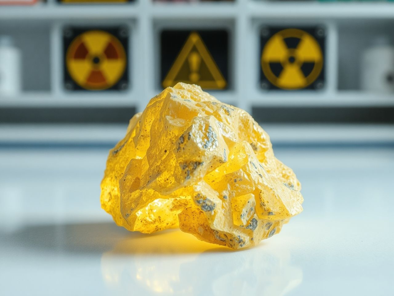 Az uraninit radioaktivitása miatt szigorú biztonsági előírások szükségesek.