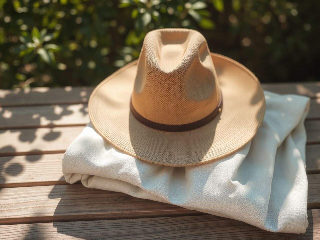 A kalap és ruházat hatékonyan csökkenti az UV-A sugárzás káros hatását.