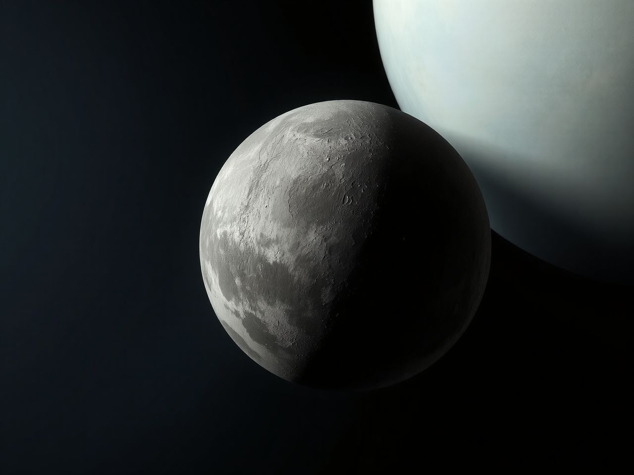 Umbriel az Uránusz egyik legsötétebb, titokzatos holdja.