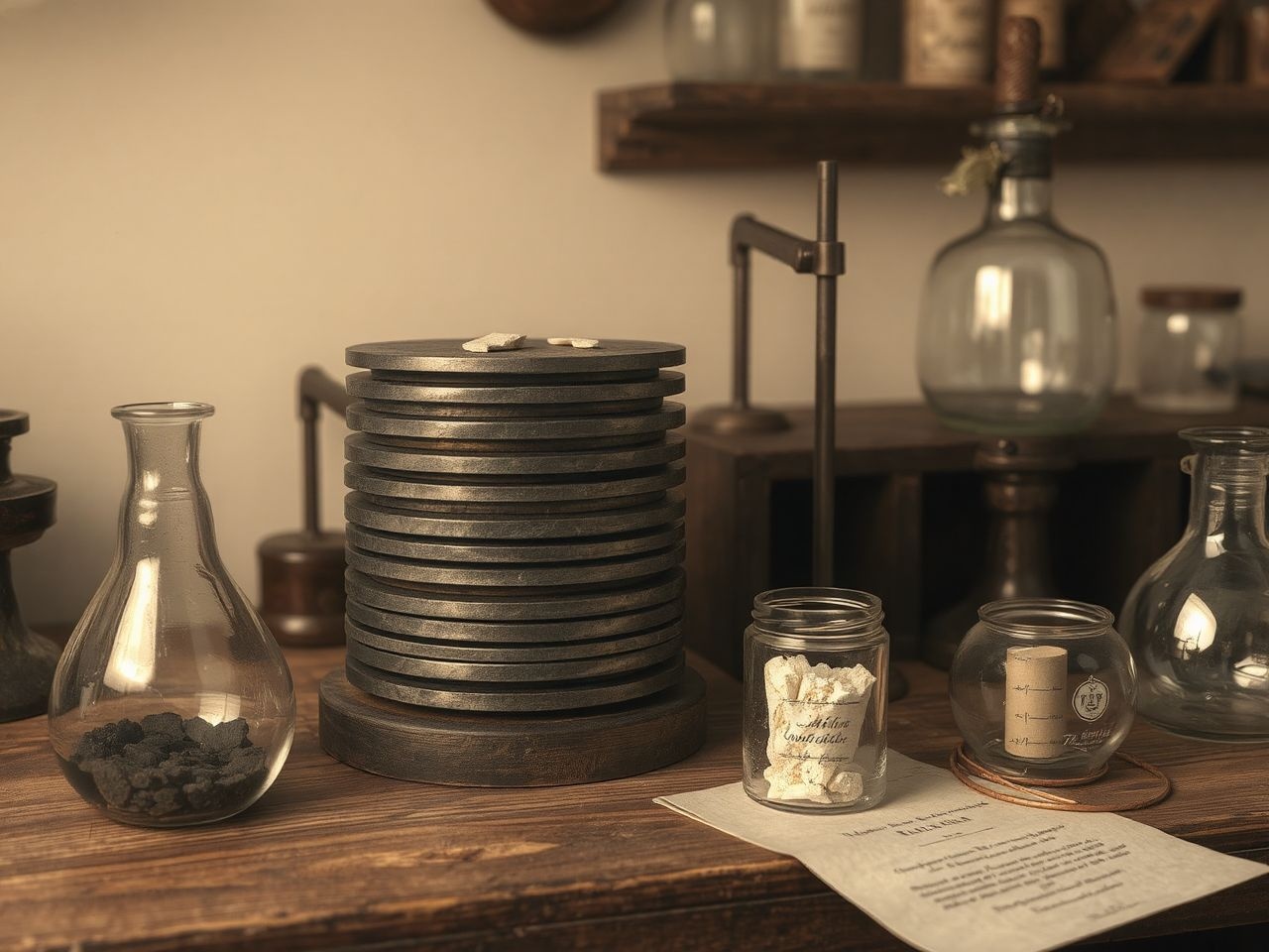 Alessandro Volta feltalálta az első elektromos elemet, az akkumulátort.