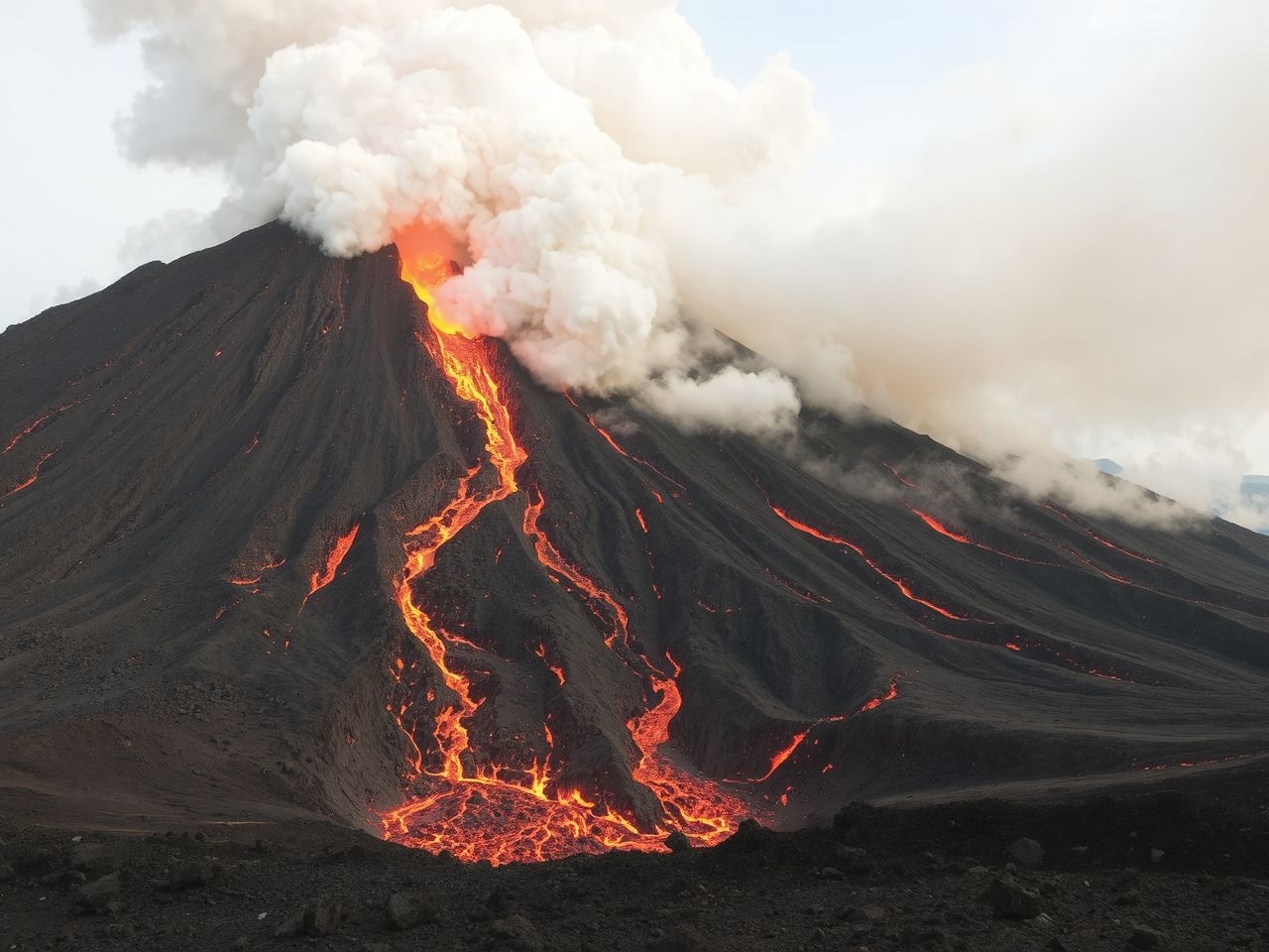 A sztratovulkánok robbanásos kitöréseik miatt veszélyesek.